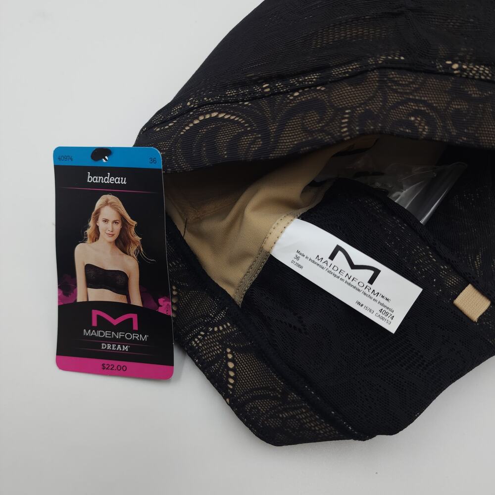 Maidenform 40974 Dream Bandeau Bra Bundle of Two Size 36 - Picture 6 of 8